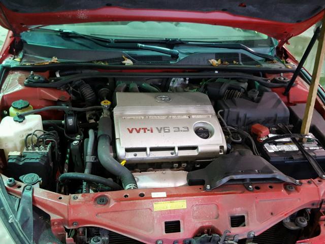 4T1FA38P94U025628 - 2004 TOYOTA CAMRY SOLA RED photo 7