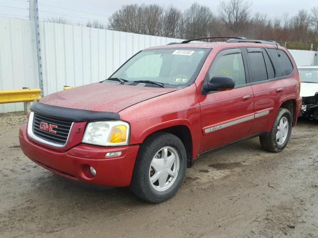 1GKDT13S422112064 - 2002 GMC ENVOY BURGUNDY photo 2