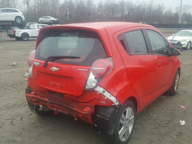 KL8CD6S94FC795165 - 2015 CHEVROLET SPARK 1LT RED photo 9