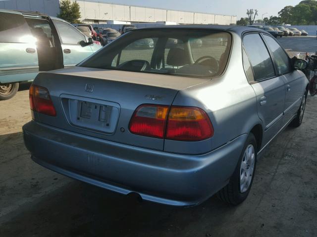 2HGEJ6613YH591777 - 2000 HONDA CIVIC BASE BLUE photo 4