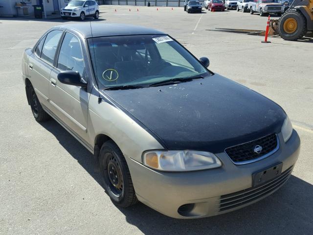 3N1CB51D72L686505 - 2002 NISSAN SENTRA XE TAN photo 1