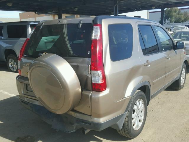 JHLRD78976C039377 - 2006 HONDA CR-V SE TAN photo 4