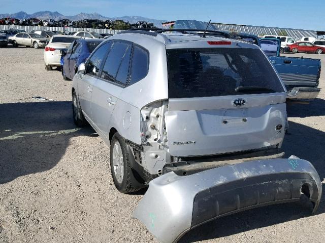 KNAFG525177035852 - 2007 KIA RONDO BASE SILVER photo 3