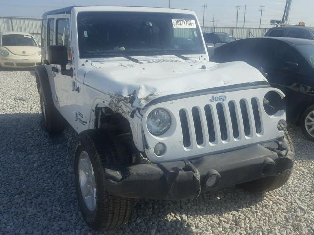 1C4HJWDGXHL615028 - 2017 JEEP WRANGLER U WHITE photo 1