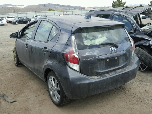 JTDKDTB36G1133453 - 2016 TOYOTA PRIUS C GRAY photo 3