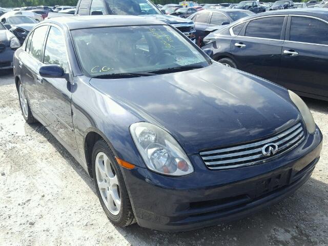 JNKCV51E44M107278 - 2004 INFINITI G35 BLUE photo 1