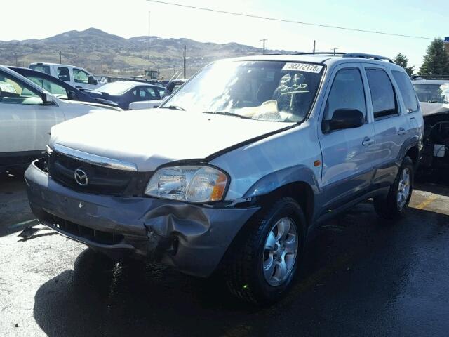 4F2YU08172KM42771 - 2002 MAZDA TRIBUTE LX SILVER photo 2