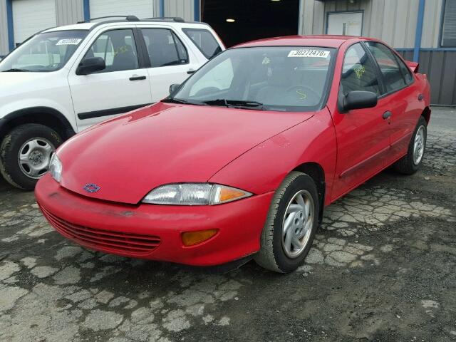 1G1JC5242T7152827 - 1996 CHEVROLET CAVALIER RED photo 2