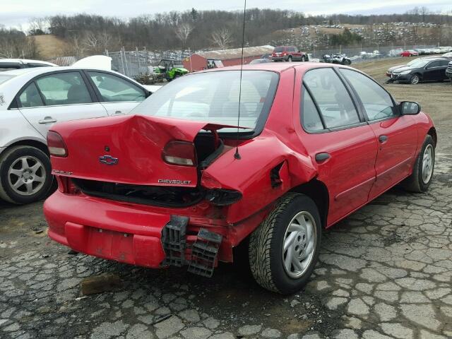 1G1JC5242T7152827 - 1996 CHEVROLET CAVALIER RED photo 4