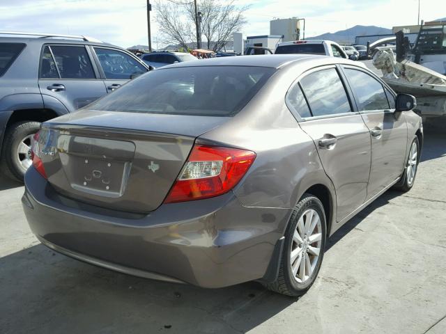 2HGFB2F81CH528922 - 2012 HONDA CIVIC EX BROWN photo 4
