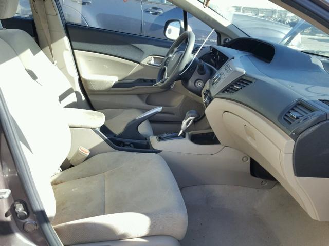 2HGFB2F81CH528922 - 2012 HONDA CIVIC EX BROWN photo 5