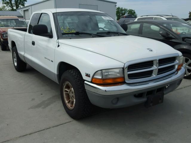 1B7GL22X5YS676116 - 2000 DODGE DAKOTA WHITE photo 1