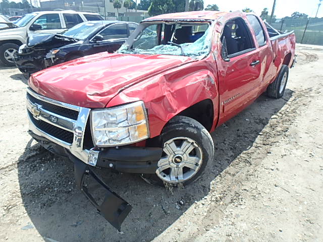 2GCEC19J481236262 - 2008 CHEVROLET SILVERADO RED photo 2