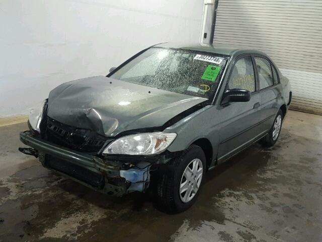 2HGES16314H611536 - 2004 HONDA CIVIC DX V GRAY photo 2