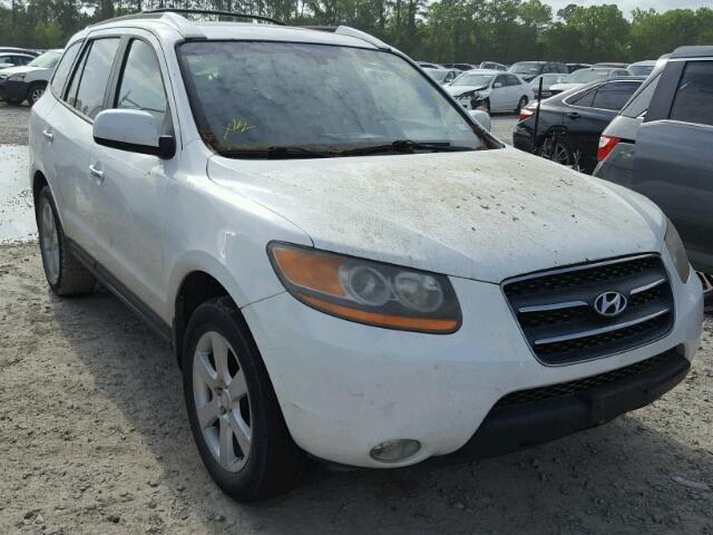 5NMSH13E38H177975 - 2008 HYUNDAI SANTA FE S WHITE photo 1