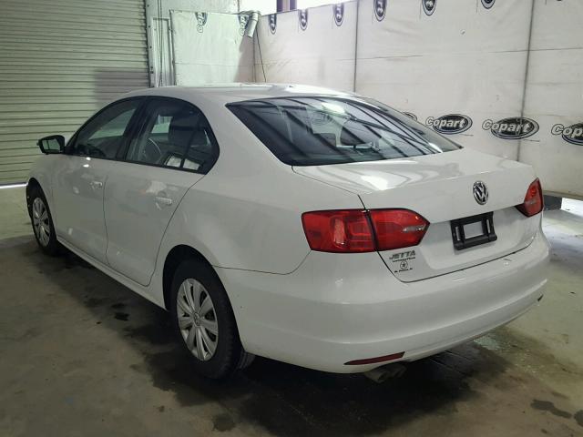 3VW2K7AJ0EM324702 - 2014 VOLKSWAGEN JETTA BASE 白色 照片 3