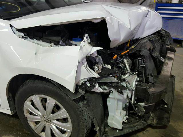 3VW2K7AJ0EM324702 - 2014 VOLKSWAGEN JETTA BASE 白色 照片 9