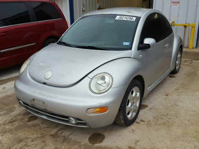 3VWCK21C81M434321 - 2001 VOLKSWAGEN NEW BEETLE SILVER photo 2