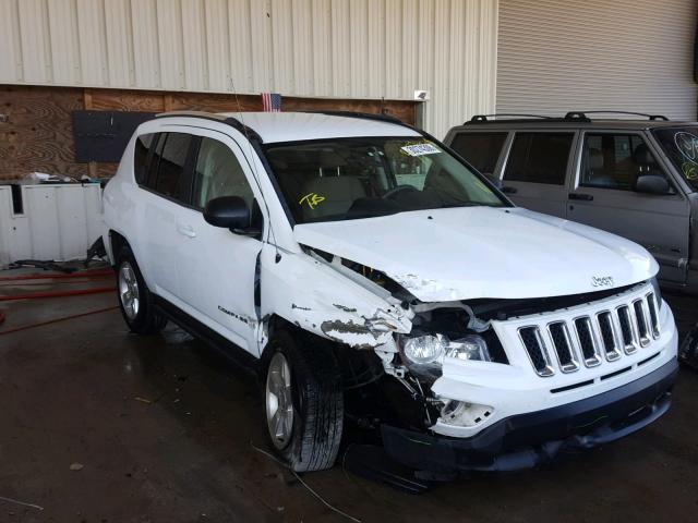 1C4NJCBA2ED573458 - 2014 JEEP COMPASS SP WHITE photo 1