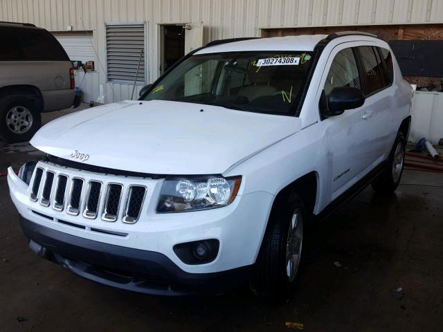 1C4NJCBA2ED573458 - 2014 JEEP COMPASS SP WHITE photo 2