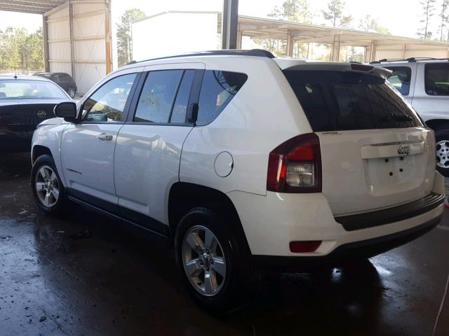 1C4NJCBA2ED573458 - 2014 JEEP COMPASS SP WHITE photo 3