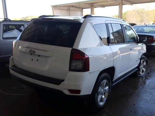 1C4NJCBA2ED573458 - 2014 JEEP COMPASS SP WHITE photo 4