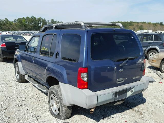 5N1DD28T5YC608165 - 2000 NISSAN XTERRA XE BLUE photo 3