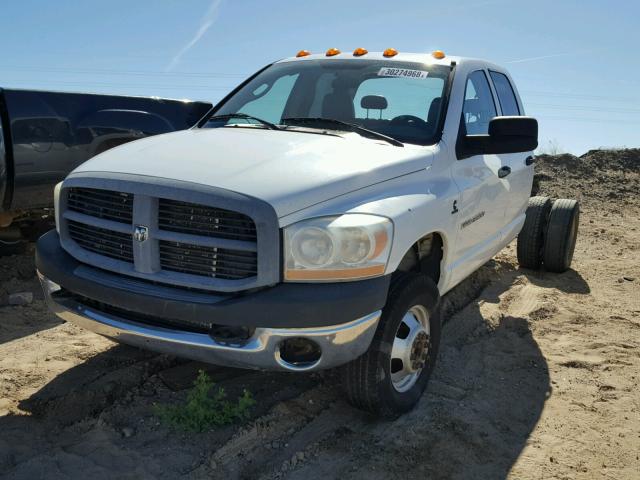 3D7MX48C86G242175 - 2006 DODGE RAM 3500 S WHITE photo 2