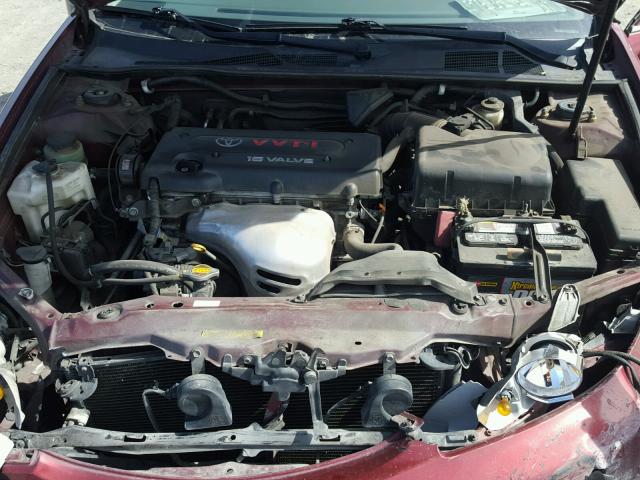 4T1BE30K45U386852 - 2005 TOYOTA CAMRY LE MAROON photo 7