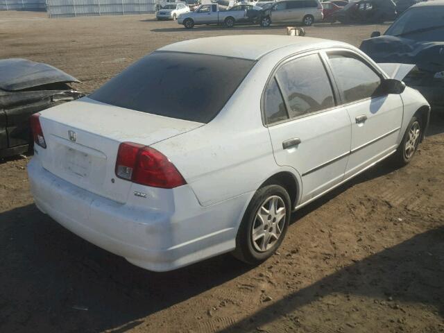 1HGES16365L029632 - 2005 HONDA CIVIC DX V WHITE photo 4