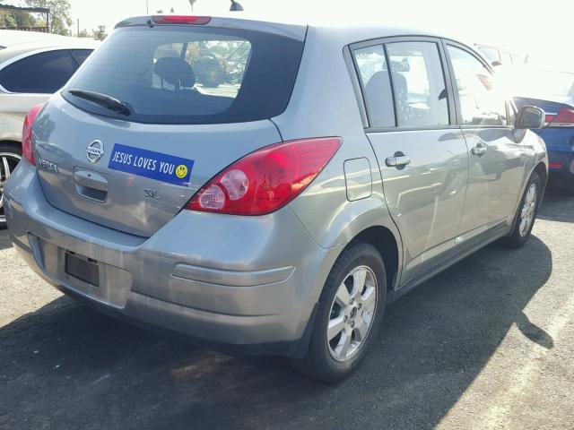 3N1BC13EX9L411728 - 2009 NISSAN VERSA S GRAY photo 4