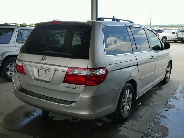 5FNRL38405B419191 - 2005 HONDA ODYSSEY EX SILVER photo 4