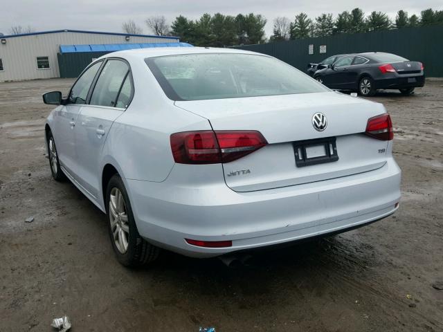 3VW2B7AJXHM323139 - 2017 VOLKSWAGEN JETTA S WHITE photo 3