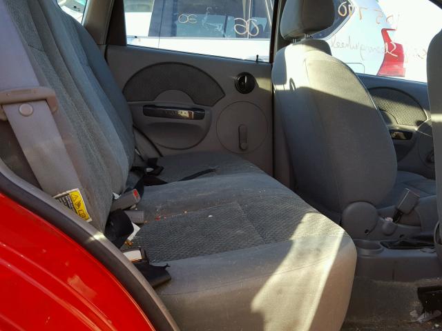 KL1TD62625B341828 - 2005 CHEVROLET AVEO BASE Qırmızı foto 6