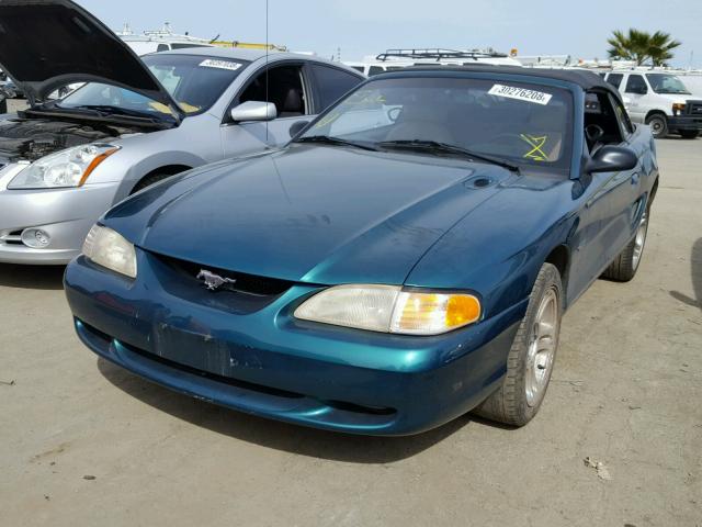 1FALP45X8TF234917 - 1996 FORD MUSTANG GT GREEN photo 2