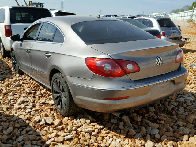 WVWML73C69E548429 - 2009 VOLKSWAGEN CC SPORT GOLD photo 3