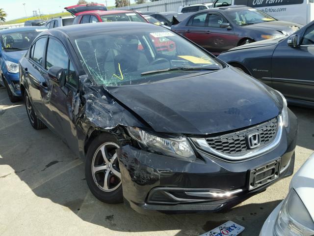 2HGFB2F74FH522351 - 2015 HONDA CIVIC SE BLACK photo 1