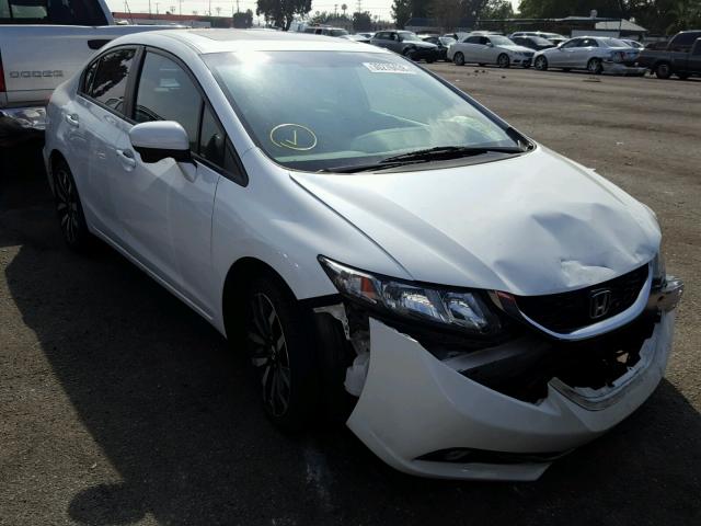 19XFB2F94EE242519 - 2014 HONDA CIVIC EXL WHITE photo 1