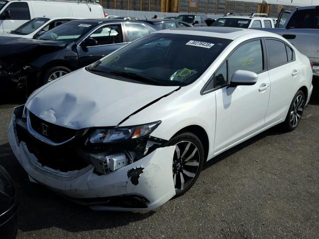19XFB2F94EE242519 - 2014 HONDA CIVIC EXL WHITE photo 2