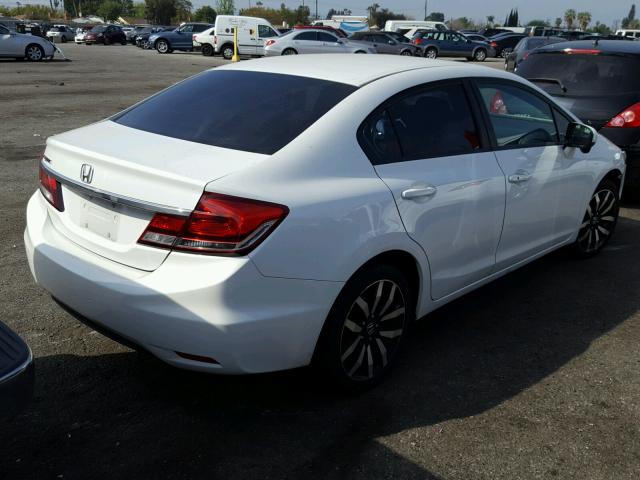 19XFB2F94EE242519 - 2014 HONDA CIVIC EXL WHITE photo 4