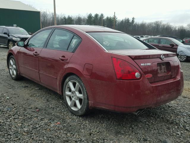 1N4BA41E75C820014 - 2005 NISSAN MAXIMA SE RED photo 3