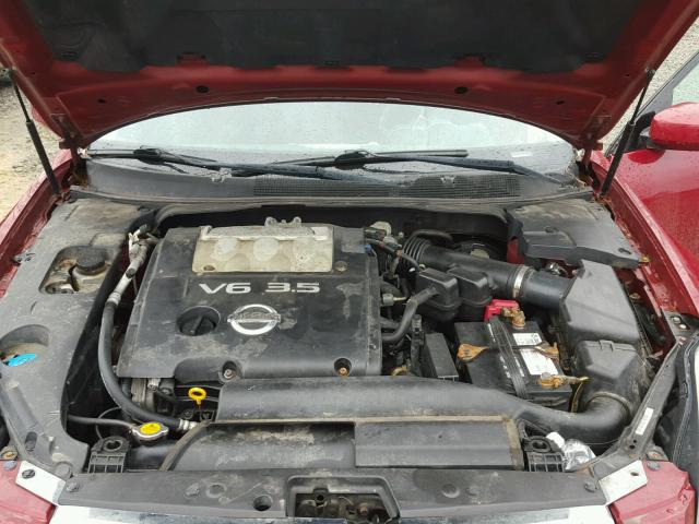 1N4BA41E75C820014 - 2005 NISSAN MAXIMA SE RED photo 7