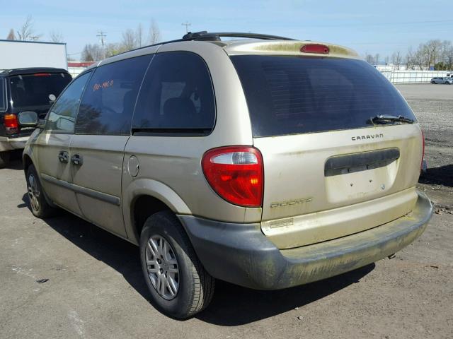 1D4GP25B66B731905 - 2006 DODGE CARAVAN SE GOLD photo 3