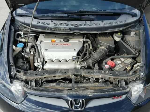 2HGFG21598H701916 - 2008 HONDA CIVIC SI BLACK photo 7