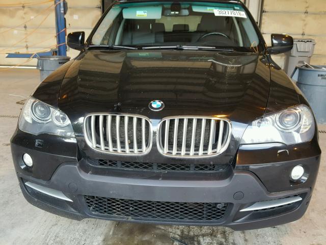 5UXFE83558LZ99192 - 2008 BMW X5 4.8I BLACK photo 7