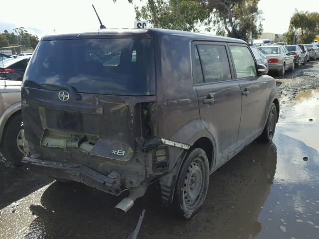 JTLZE4FE9CJ011164 - 2012 TOYOTA SCION XB BURGUNDY photo 4