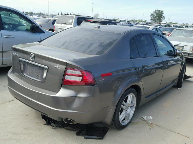 19UUA662X7A027576 - 2007 ACURA TL CHARCOAL photo 4