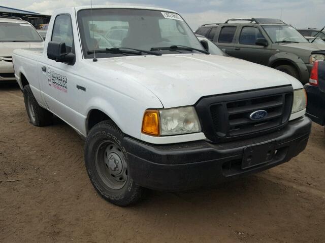 1FTYR10DX5PA10454 - 2005 FORD RANGER WHITE photo 1