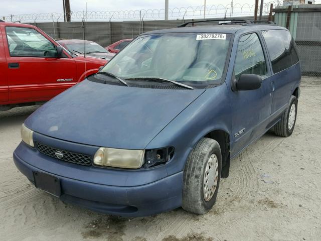 4N2DN1119VD814371 - 1997 NISSAN QUEST XE BLUE photo 2