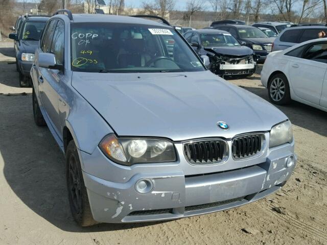 WBXPA734X4WC36148 - 2004 BMW X3 2.5I BLUE photo 1